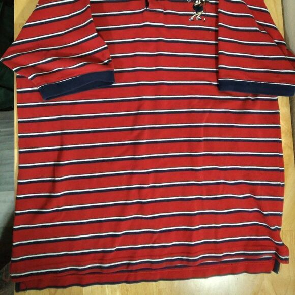 Vintage Warner Bros. Taz Striped Polo Shirt - Picture 3 of 9